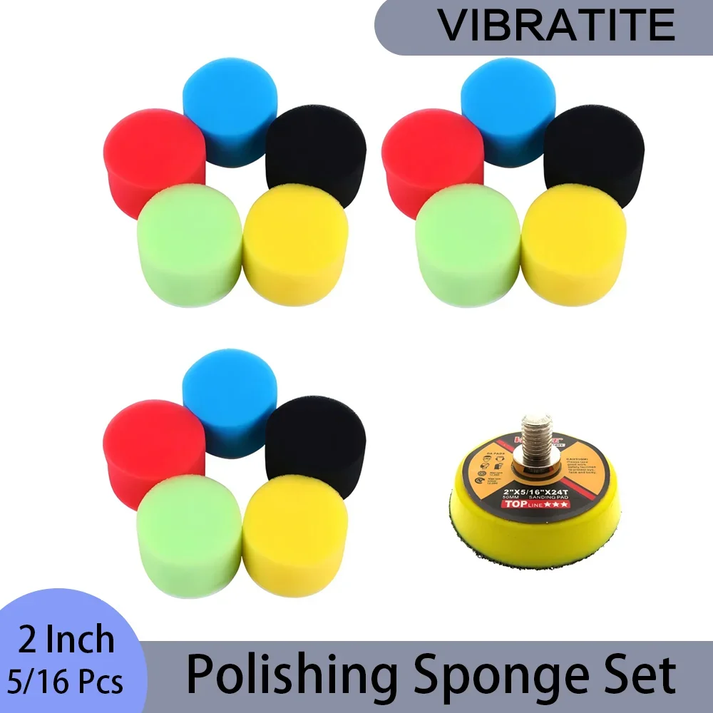 Polish Pad Set Buffer - 5/16 Parça 2 İnç Parlatma Süngeri