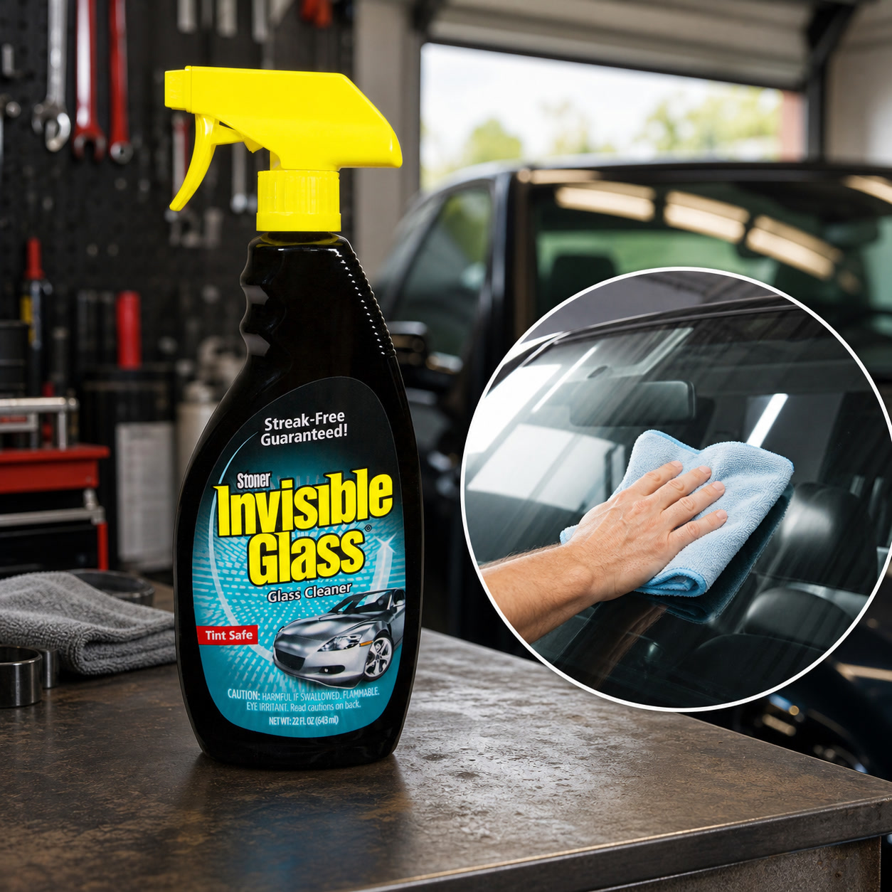 Glass Cleaner Streak - Premium İz Bırakmayan Cam Temizleyici Sprey