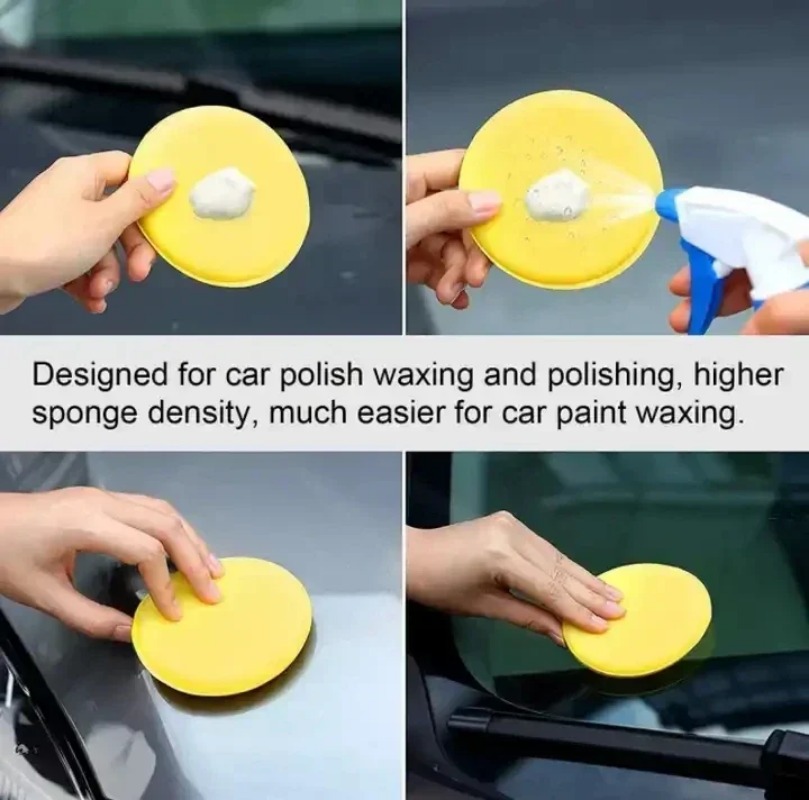 Wax Applicator Pad - 6 adet araba bakım köpük balmumu