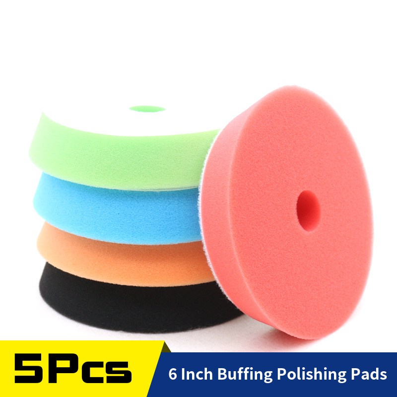Polish Pad Set Buffer - 5 adet 6 inç Sünger Parlatma