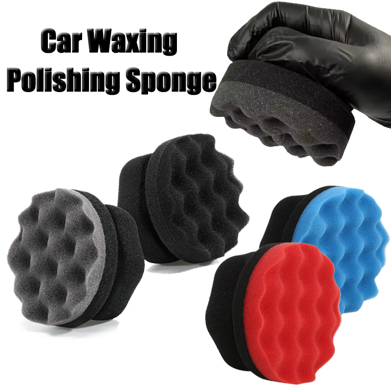Wax Applicator Pad - Araba Cilası Parlatma Süngeri Altıgen Tutuşlu