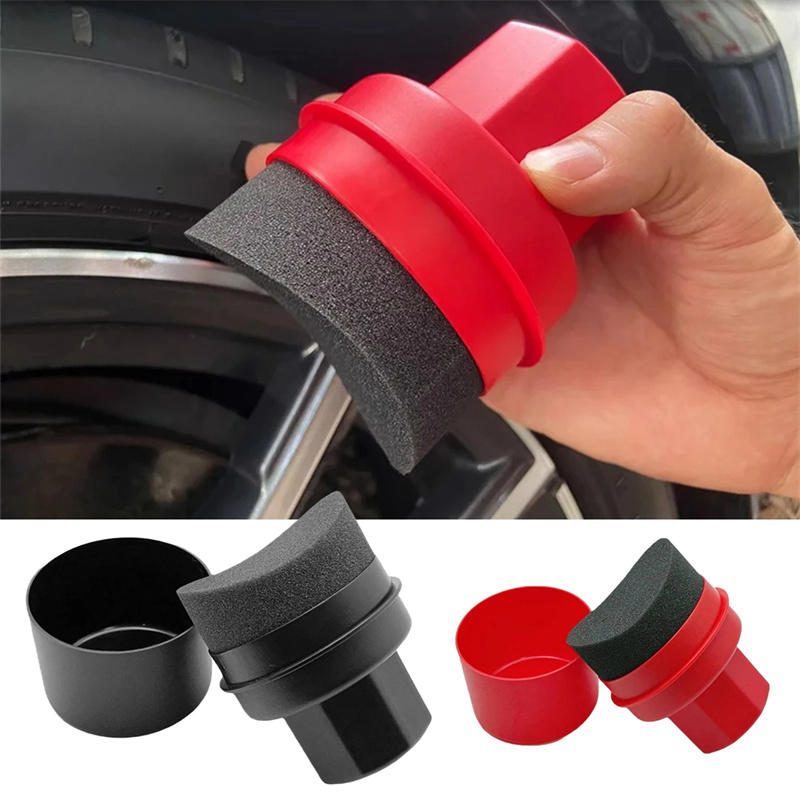 Wax Applicator Pad - Araba Lastik Cilalama Süngeri Kapaklı Kavisli
