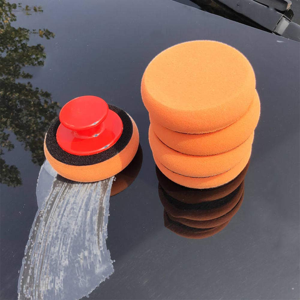 Wax Applicator Pad - 6'lı Araba Cilası Uygulama Pedi Seti,