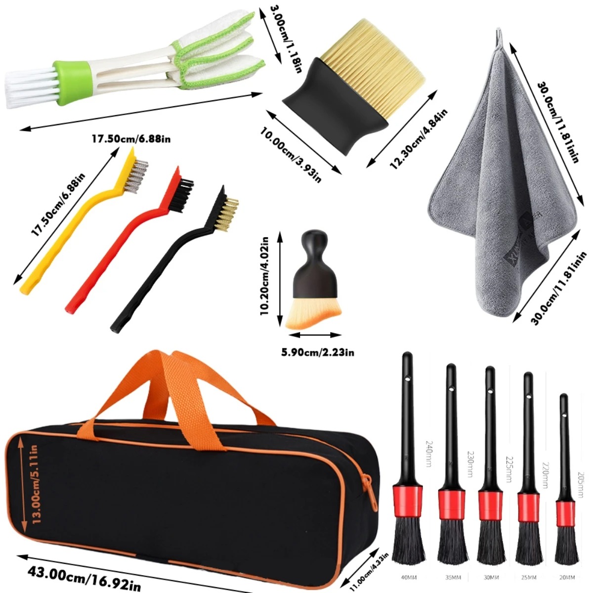 1-15 Parça Araba Temizlik Deta - Dirt Brush Interior incelemesi ve fiyatı