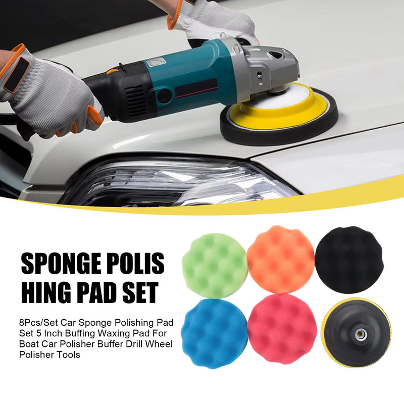ABJA-8 adet/takım Araba Sünger - Polish Pad Set Buffer incelemesi ve fiyatı