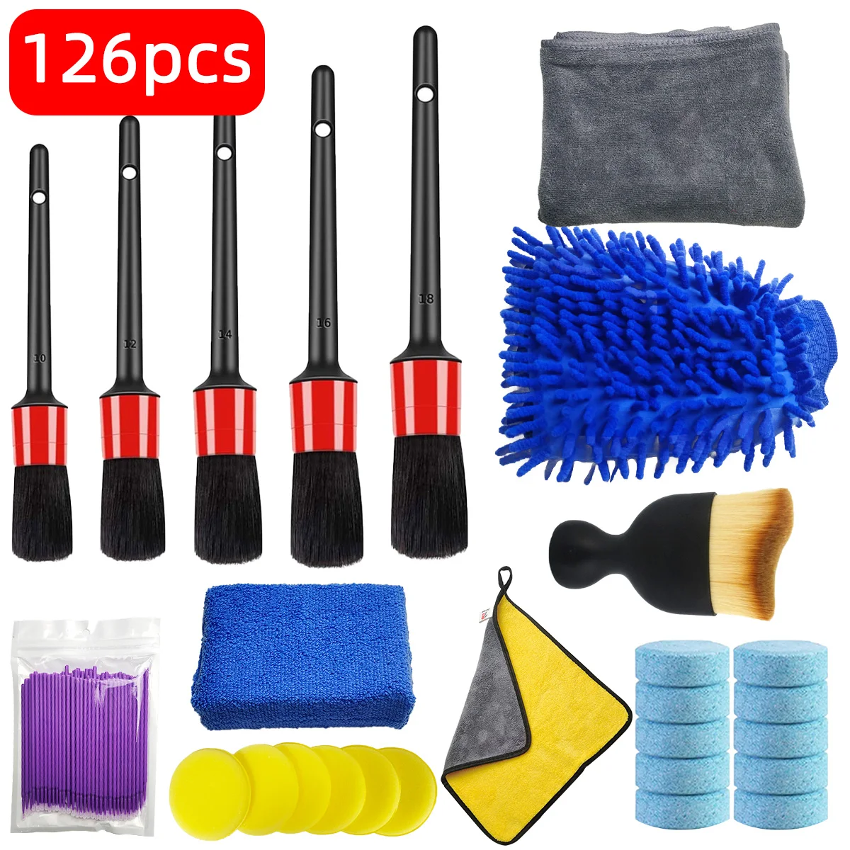 126 Parçalı Araç Detay Temizle - Dirt Brush Interior incelemesi ve fiyatı