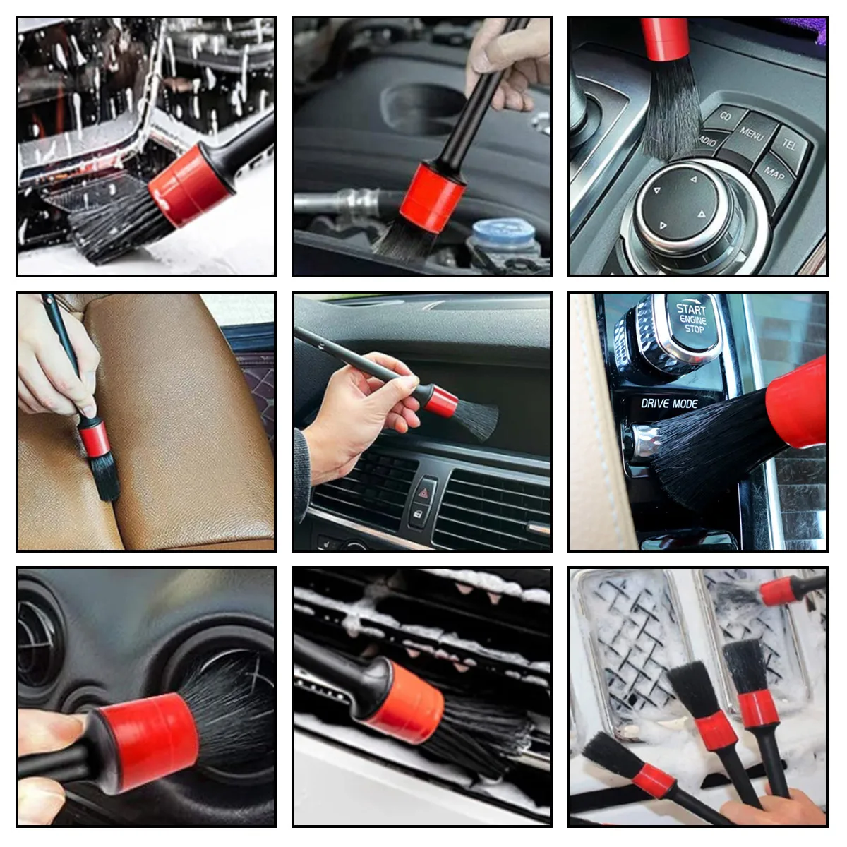 126 Parçalı Araç Detay Temizle - Dirt Brush Interior incelemesi ve fiyatı