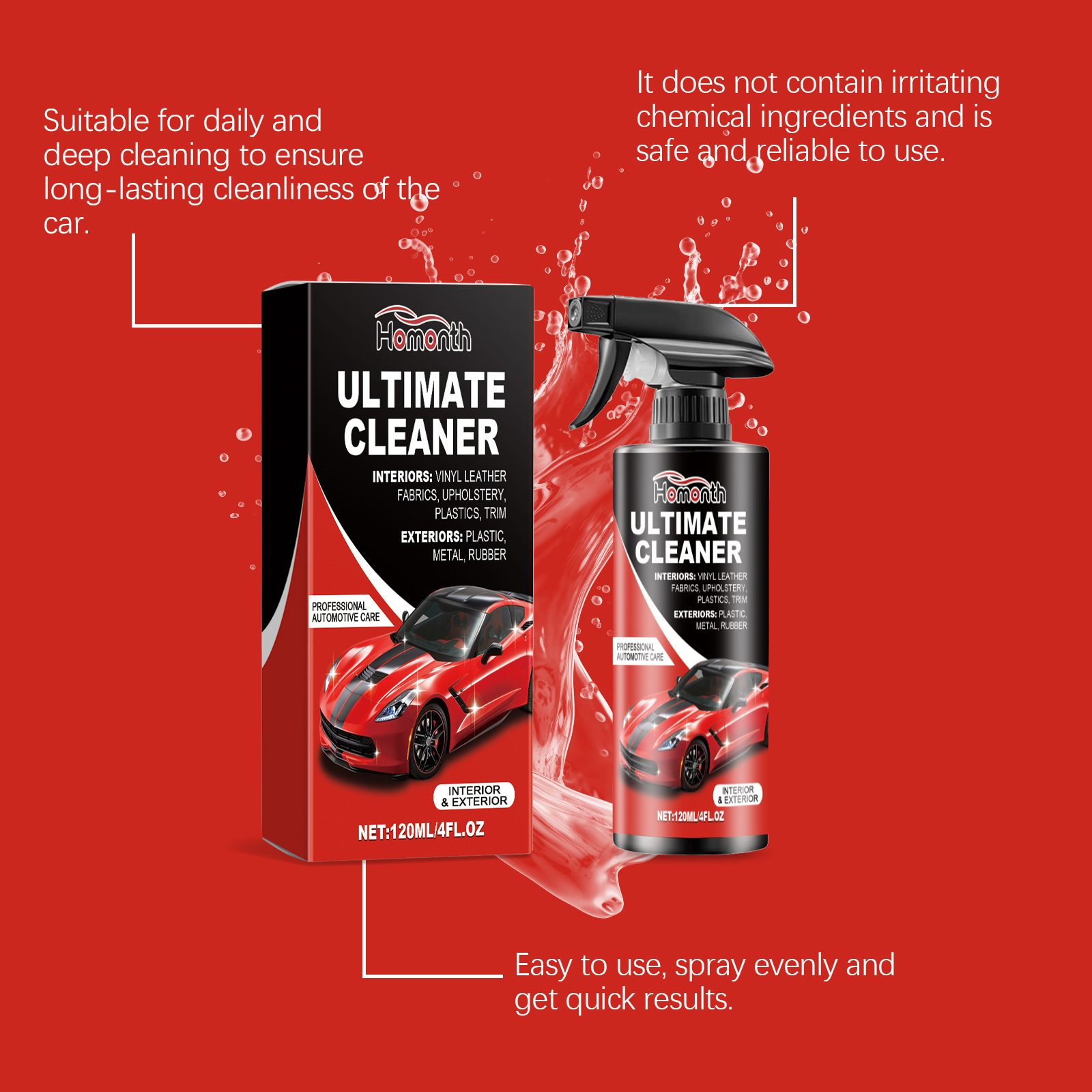 Homonth 120ml Araba İç Lekeler - Leather Cleaner Interior incelemesi ve fiyatı