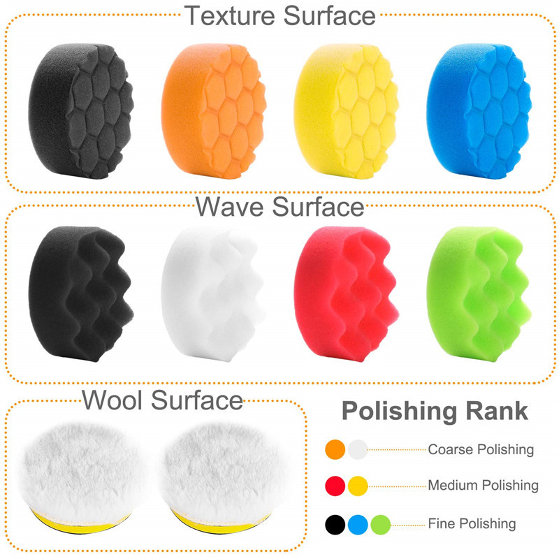 4 adet 4 ''araba lehçe tampon  - Polish Pad Set Buffer incelemesi ve fiyatı