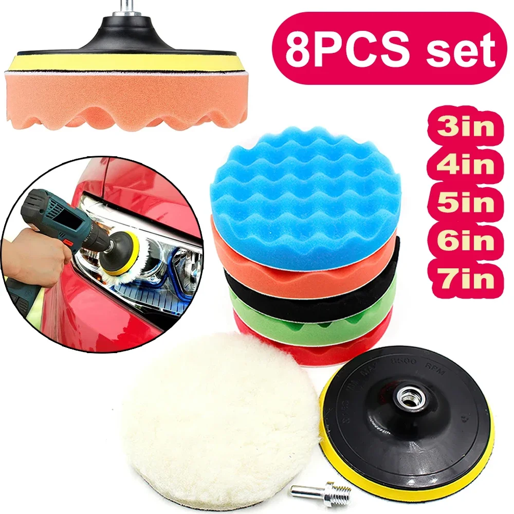 Yeni 8 Parça Araba Polisaj Ped - Polish Pad Set Buffer incelemesi ve fiyatı
