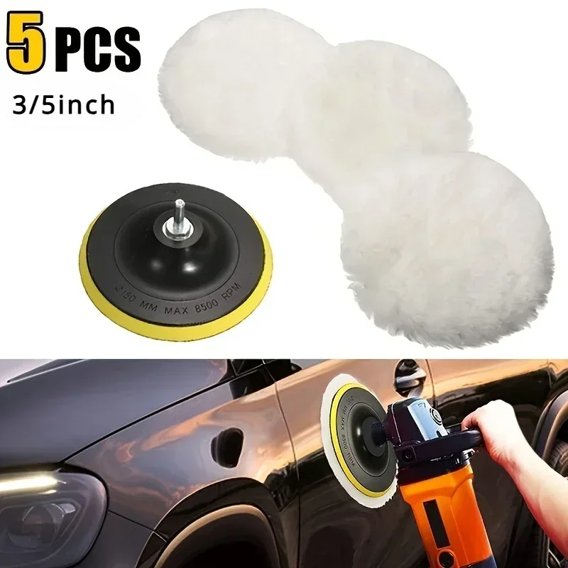 5 adet/takım yün parlatma pedi - Polish Pad Set Buffer incelemesi ve fiyatı